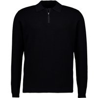 BOGGI MILANO Herren Pullover schwarz unifarben von BOGGI MILANO