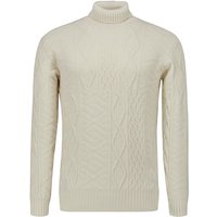 BOGGI MILANO Herren Rollkragenpullover weiß unifarben von BOGGI MILANO