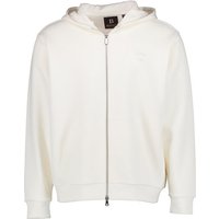 BOGGI MILANO Herren Sweatjacke weiß unifarben von BOGGI MILANO