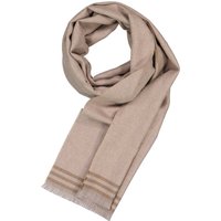 BOGGI MILANO Herren Schal beige Woll-Stoff meliert von BOGGI MILANO