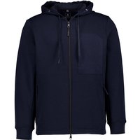 BOGGI MILANO Herren Sweatjacke blau unifarben von BOGGI MILANO