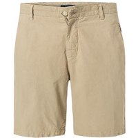 BOGGI MILANO Herren Shorts beige Baumwolle-Leinen von BOGGI MILANO