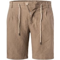 BOGGI MILANO Herren Shorts braun Leinen von BOGGI MILANO