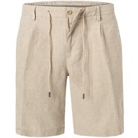 BOGGI MILANO Herren Shorts weiß Leinen von BOGGI MILANO