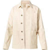 BOGGI MILANO Herren Jeansjacke beige Baumwoll-Stretch unifarben von BOGGI MILANO