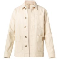 BOGGI MILANO Herren Jeansjacke beige Baumwoll-Stretch unifarben von BOGGI MILANO