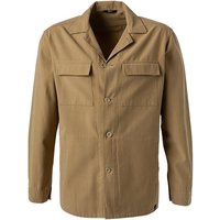 BOGGI MILANO Herren Overshirt beige Baumwolle unifarben von BOGGI MILANO