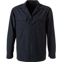 BOGGI MILANO Herren Overshirt blau Baumwolle unifarben von BOGGI MILANO