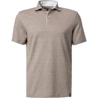 BOGGI MILANO Herren Polo-Shirt beige meliert von BOGGI MILANO