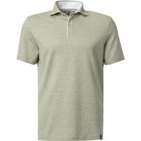 BOGGI MILANO Herren Polo-Shirt grün meliert von BOGGI MILANO