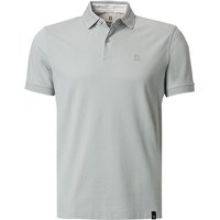 BOGGI MILANO Herren Polo-Shirt grün Baumwoll-Piqué von BOGGI MILANO