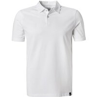 BOGGI MILANO Herren Polo-Shirt weiß Baumwoll-Piqué von BOGGI MILANO