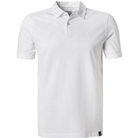 BOGGI MILANO Herren Polo-Shirt weiß Baumwoll-Piqué von BOGGI MILANO