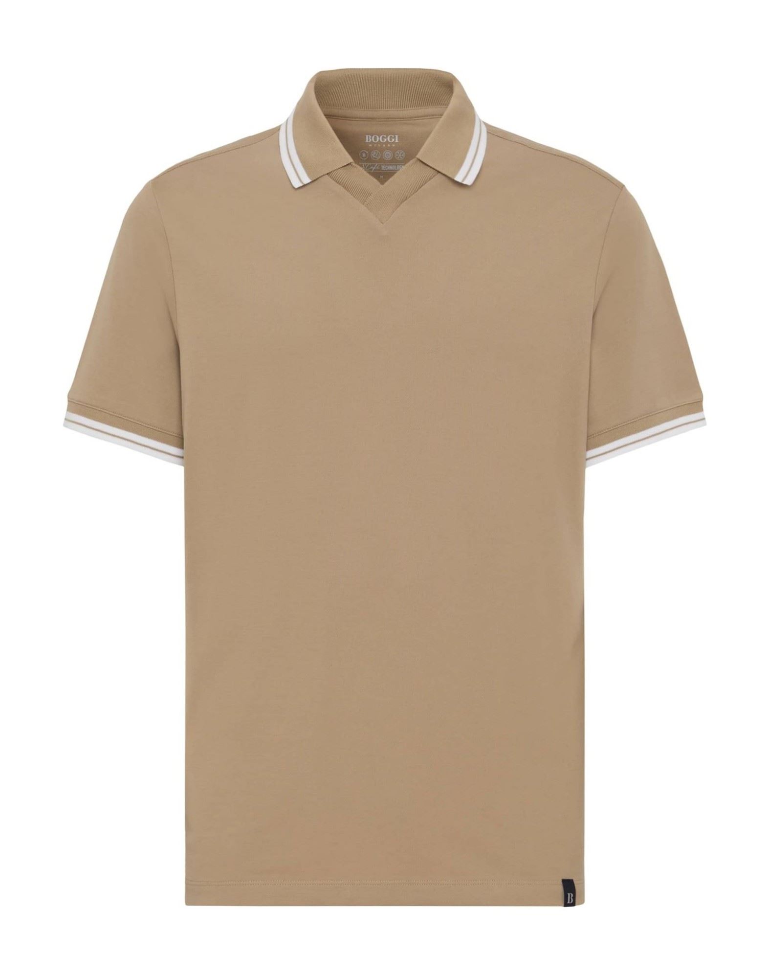 BOGGI MILANO Poloshirt Herren Hellbraun von BOGGI MILANO