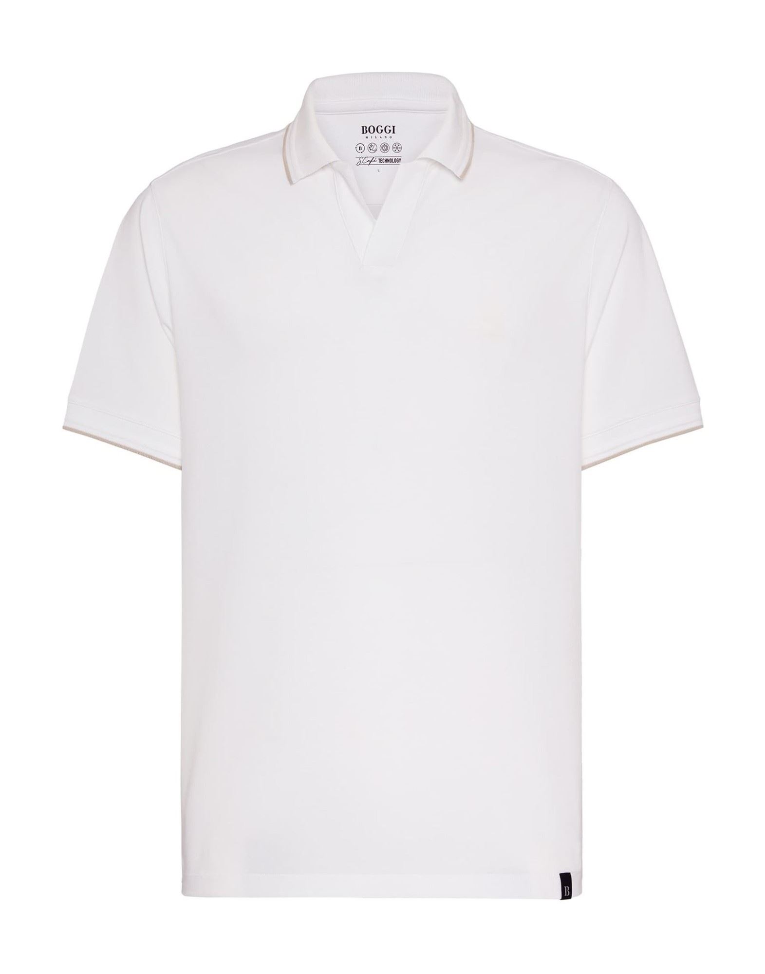 BOGGI MILANO Poloshirt Herren Weiß von BOGGI MILANO