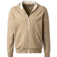 BOGGI MILANO Herren Sweatjacke beige Baumwolle unifarben von BOGGI MILANO