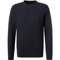 BOGGI MILANO Herren Pullover blau Baumwolle unifarben von BOGGI MILANO