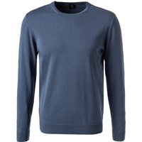 BOGGI MILANO Herren Pullover blau Baumwolle unifarben von BOGGI MILANO