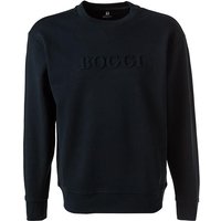 BOGGI MILANO Herren Sweatshirt blau Baumwolle unifarben von BOGGI MILANO