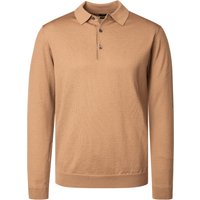 BOGGI MILANO Herren Pullover braun Merinowolle unifarben von BOGGI MILANO