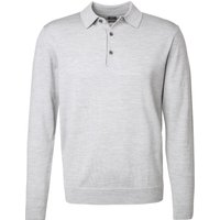 BOGGI MILANO Herren Pullover grau Merinowolle unifarben von BOGGI MILANO