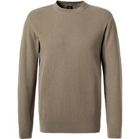 BOGGI MILANO Herren Pullover grün Baumwolle unifarben von BOGGI MILANO