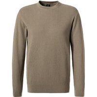 BOGGI MILANO Herren Pullover grün Baumwolle unifarben von BOGGI MILANO