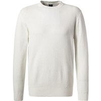 BOGGI MILANO Herren Pullover weiß Baumwolle unifarben von BOGGI MILANO