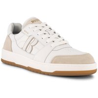 BOGGI MILANO Herren Sneaker weiß Glattleder von BOGGI MILANO