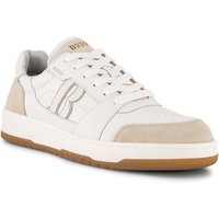 BOGGI MILANO Herren Sneaker weiß Glattleder von BOGGI MILANO