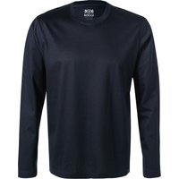 BOGGI MILANO Herren Longsleeve blau Baumwolle von BOGGI MILANO