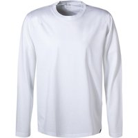 BOGGI MILANO Herren Longsleeve weiß Baumwolle von BOGGI MILANO