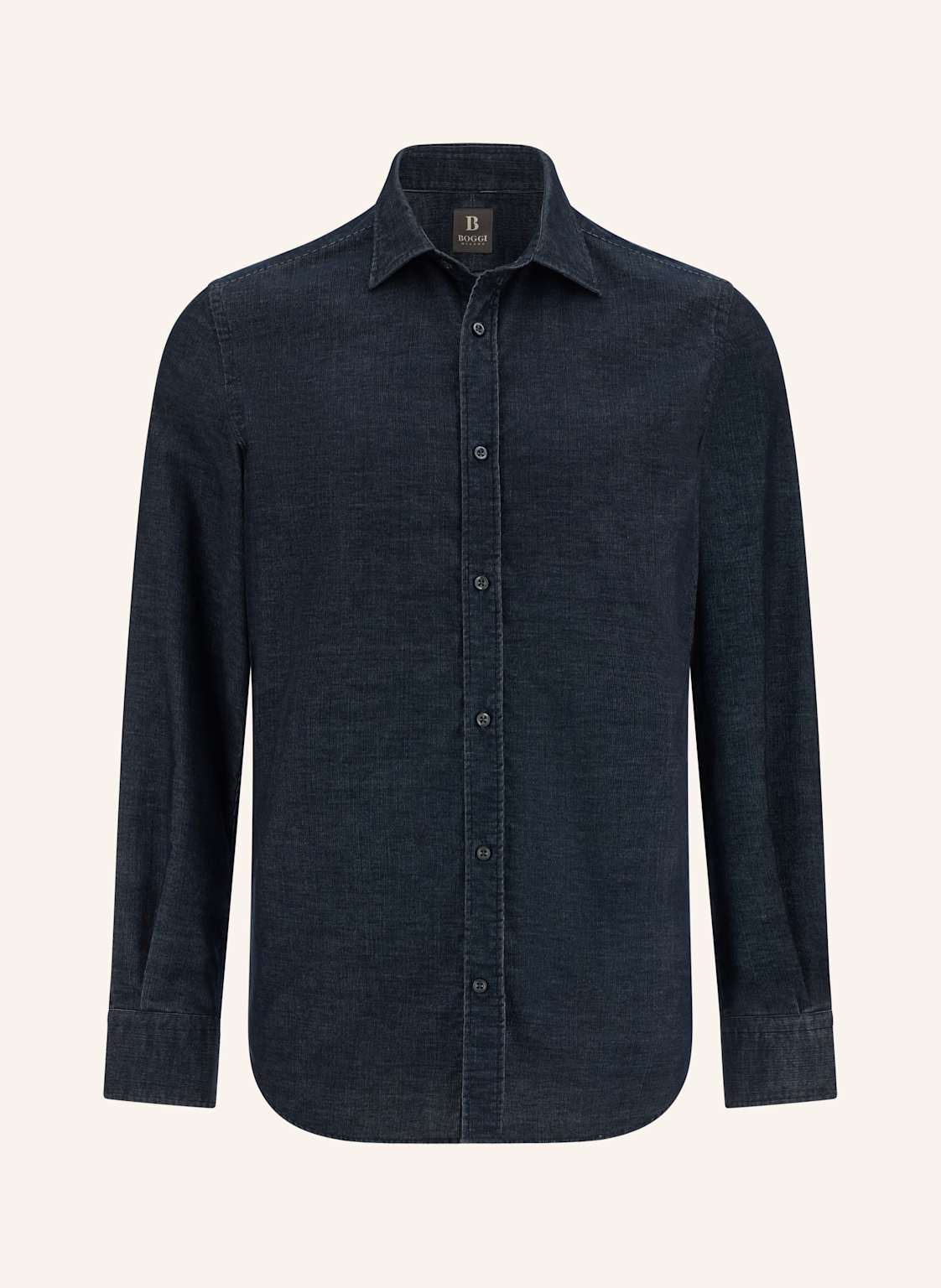 Boggi Milano Cordhemd Regular Fit blau von BOGGI MILANO
