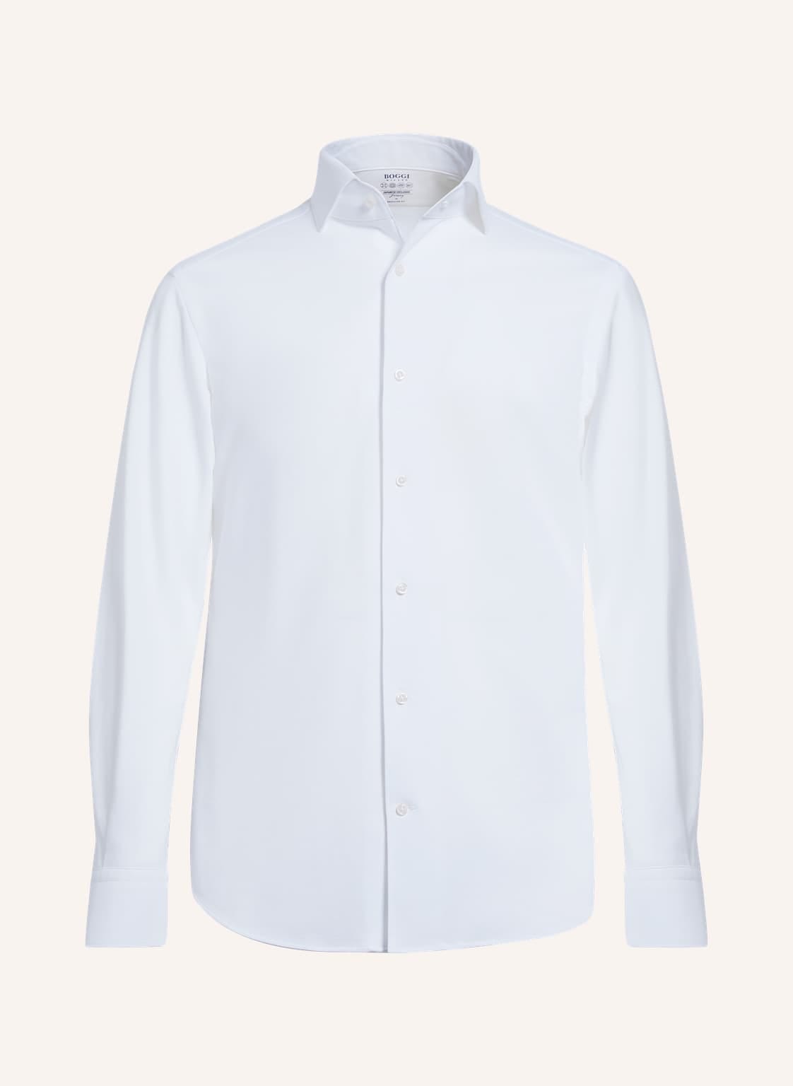 Boggi Milano Jersey-Polohemd Regular Fit weiss von BOGGI MILANO