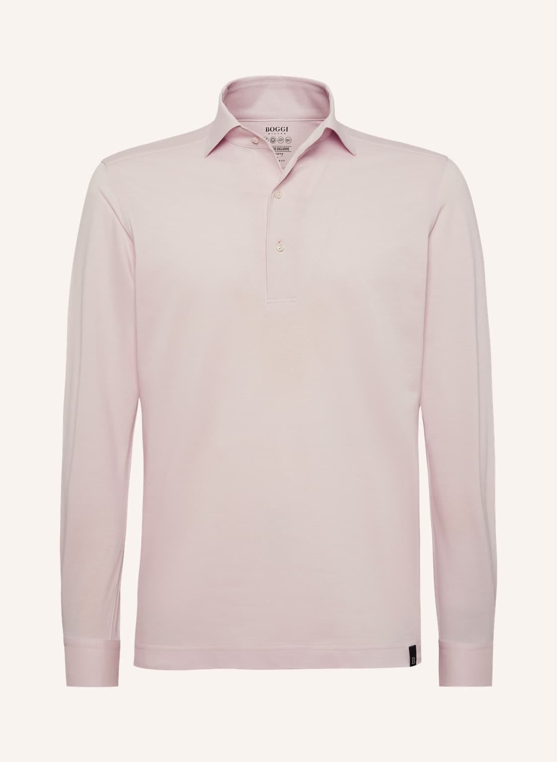 Boggi Milano Jersey-Poloshirt Regular Fit pink von BOGGI MILANO