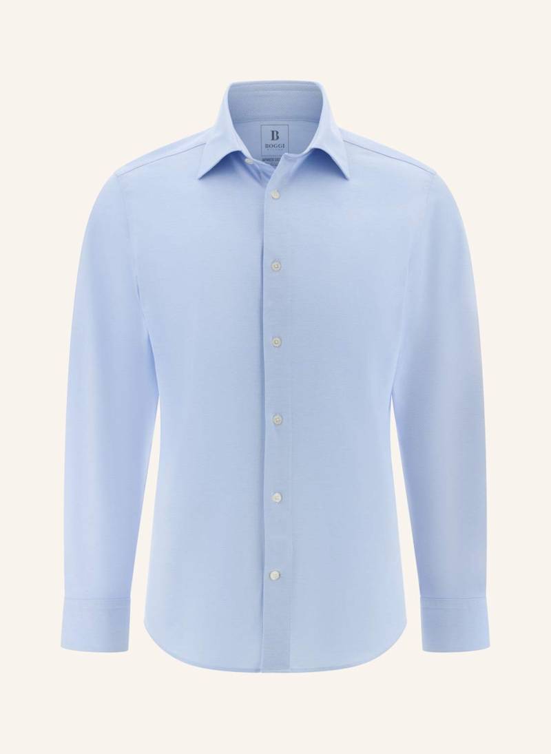 Boggi Milano Jerseyhemd Regular Fit blau von BOGGI MILANO