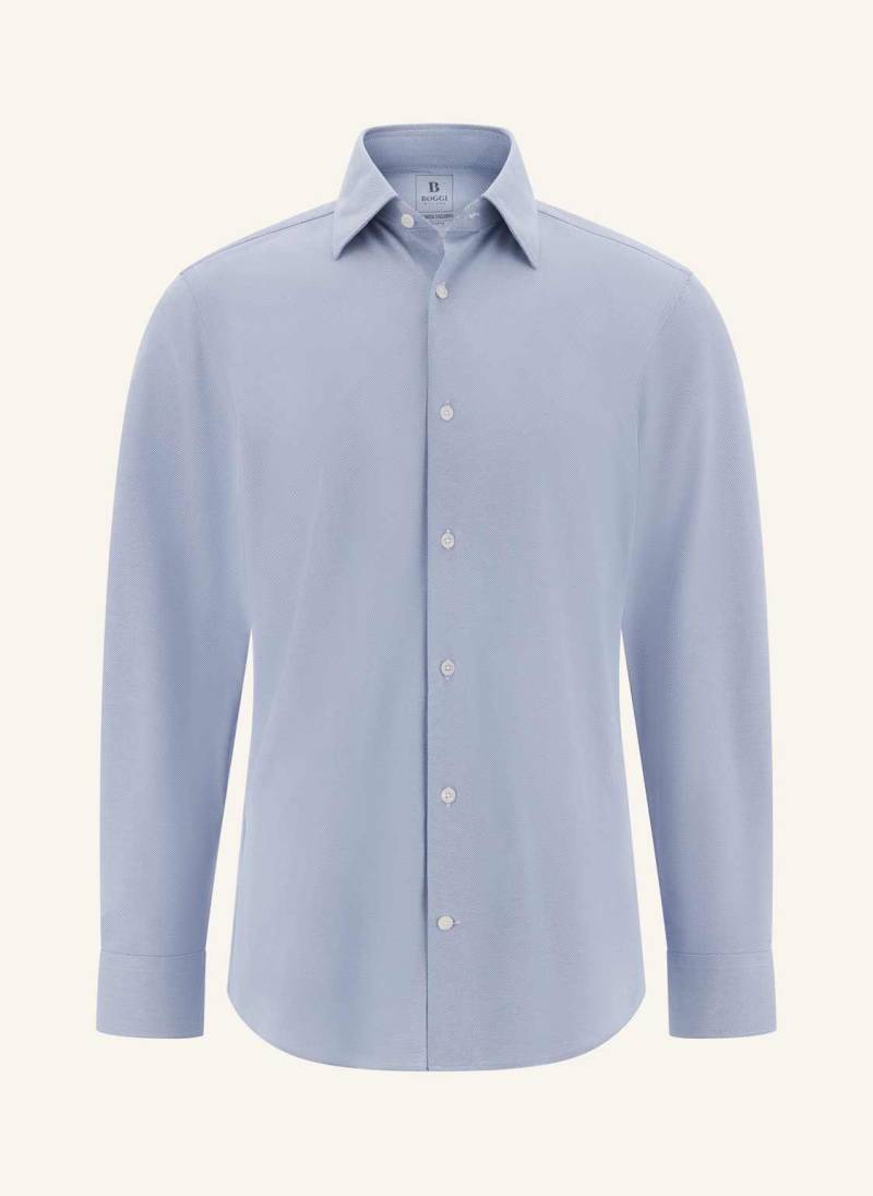 Boggi Milano Jerseyhemd Regular Fit blau von BOGGI MILANO