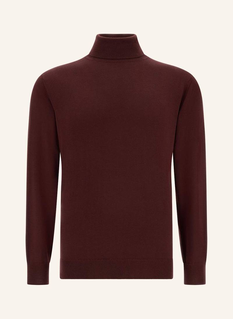 Boggi Milano Rollkragenpullover rot von BOGGI MILANO