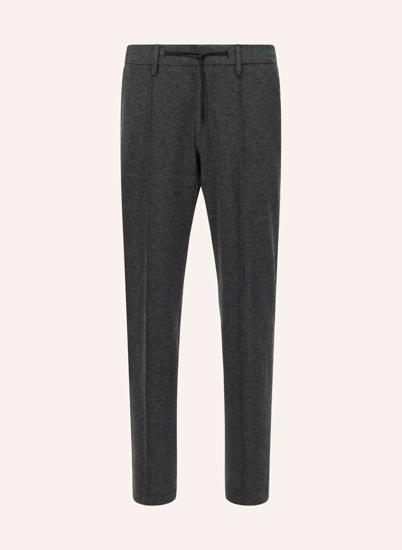 Boggi Milano Viscose Blend Jersey Trousers grau von BOGGI MILANO