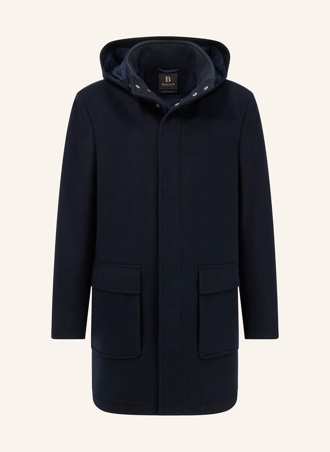 Boggi Milano Wool And Cashmere Padded Parka blau von BOGGI MILANO