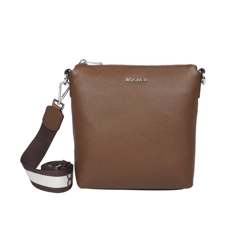 BOGNER - Andermatt Flavia Shoulderbag Svz darkbrown - Gr. - S von BOGNER