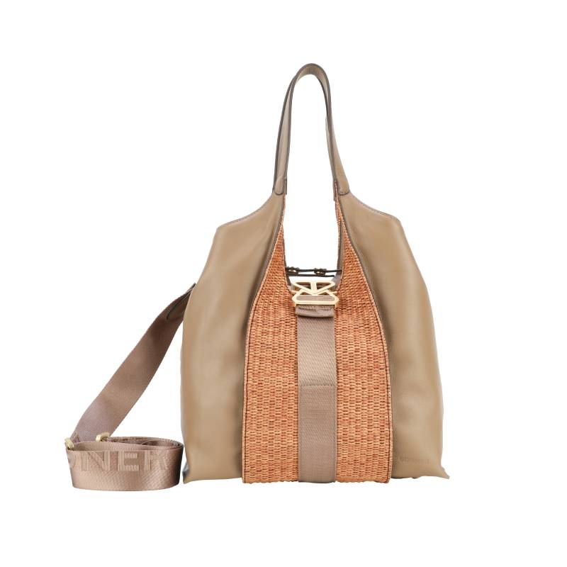 BOGNER - Zuoz Rafia Lottie Tote Lho portabella - Gr. - L von BOGNER
