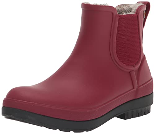 BOGS Amanda Plush II Chelsea Damen-Stiefel Gummistiefel, Cranberry, 36.5 EU von BOGS