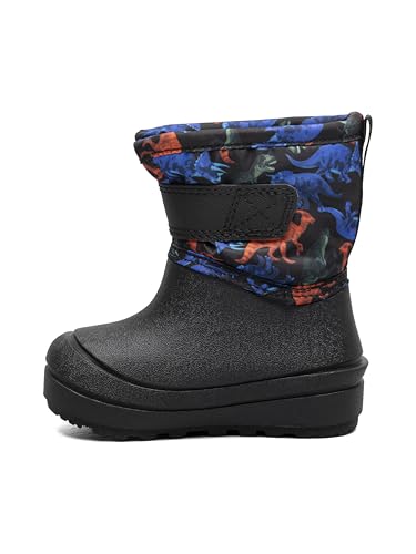 BOGS Baby-Jungen Snow Shell Boot, Schwarz Multi, 7 Little Kid von BOGS
