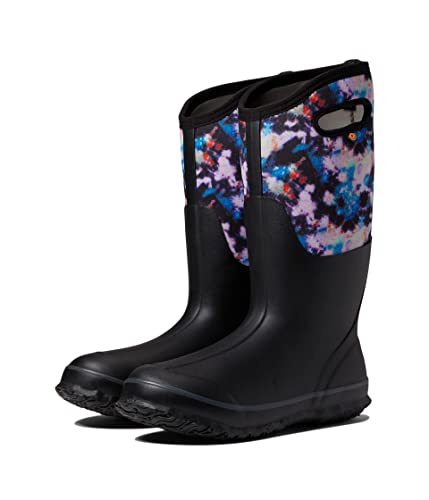 BOGS Damen Klassische Stiefel Gummistiefel, Kosmos-Druck-Schwarz, 38 EU von BOGS