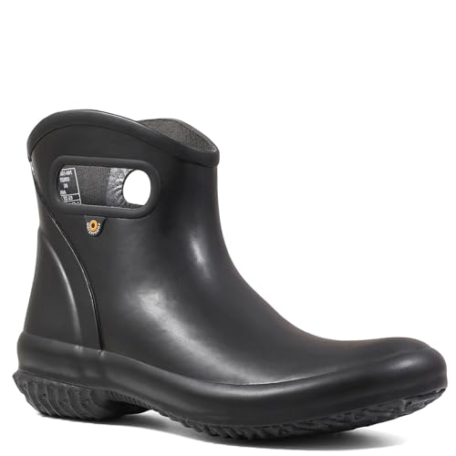 BOGS Damen Patch Ankle Waterproof Garden Gummistiefel, Schwarz, 39.5 EU von BOGS
