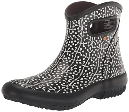 BOGS Damen-Stiefelette Gummistiefel, Madhukar Print-Schwarz, 36.5 EU von BOGS