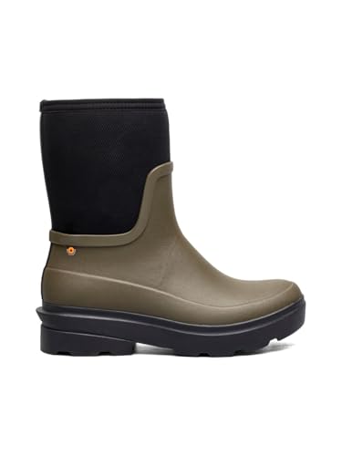 BOGS Hazel Mid Zip Rain Boot für Damen, Oliv/Blatt für mich (Leaf It to Me), 38.5 EU von BOGS