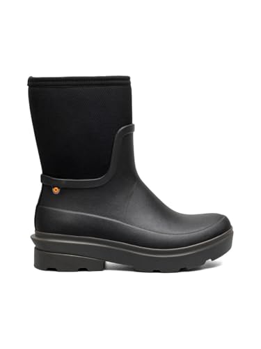 BOGS Hazel Mid Zip Rain Boot für Damen, Schwarz, 39.5 EU von BOGS