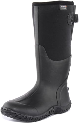 BOGS Mesa Damen Stiefel, wasserdicht Gummistiefel, Verstellbare Wade – Schwarz, 36.5 EU von BOGS